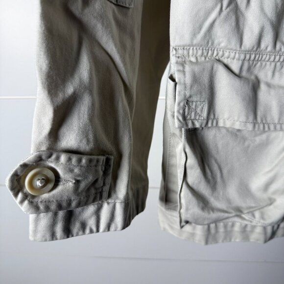 Eddie Bauer Legend 100% Cotton Field Jacket Button Down Light Tan Sz Medium - Picture 8 of 10